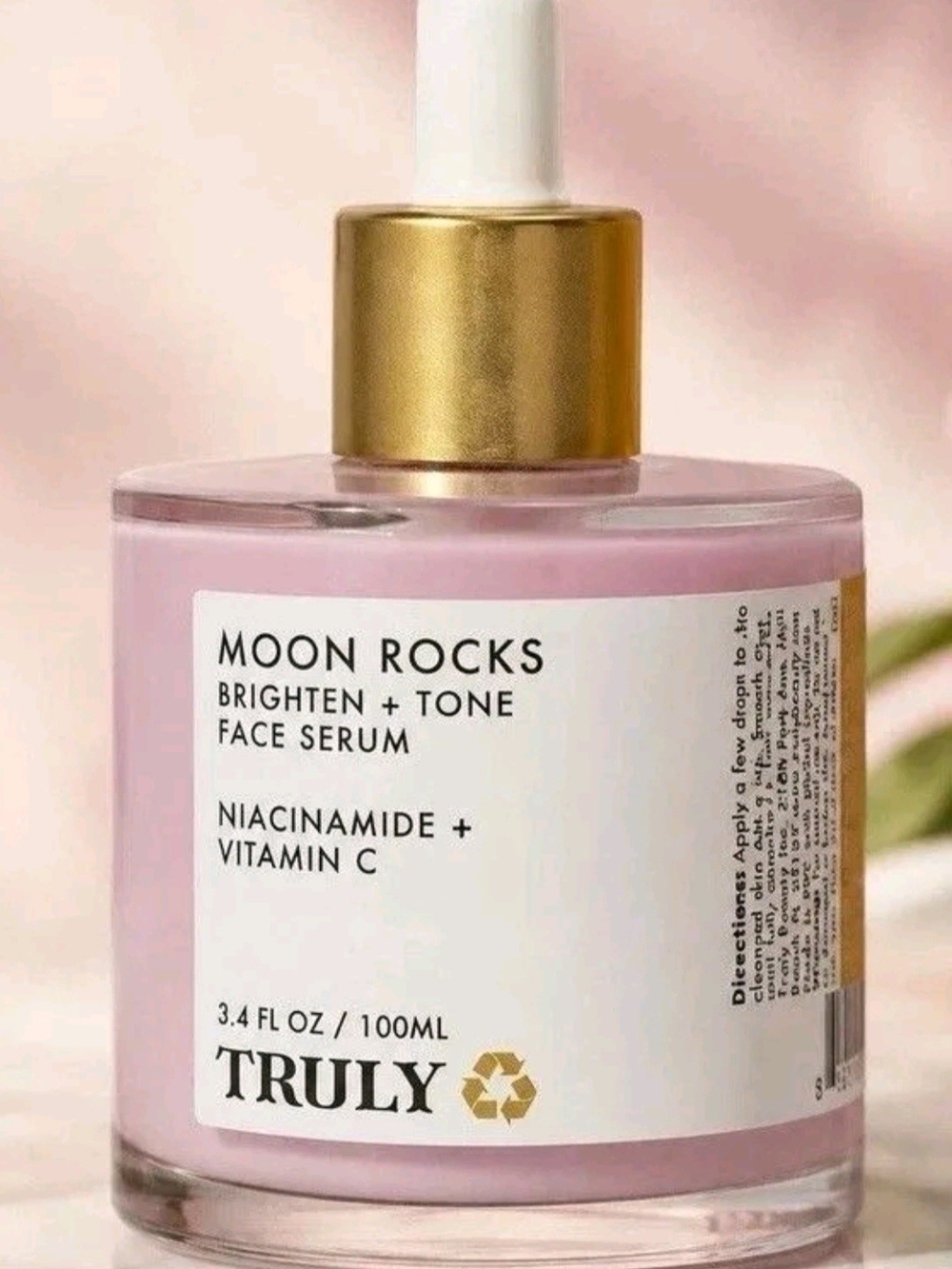 TRULY Moon Rocks Brighten + Tone Face Serum - Pink & Gold